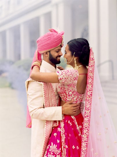 Sweet indian newlyweds photo shoot