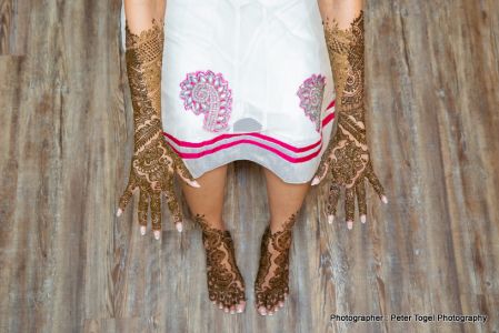 Gorgeous Feet and hands Mehndi Design