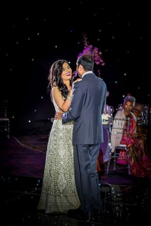 Indian wedding reception first dance