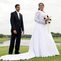 Mattie In White Wedding Dress 1