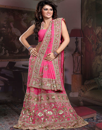 Indian Latest Pink Bridal Dress