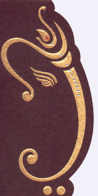 Indian Wedding invitation card - ganesh