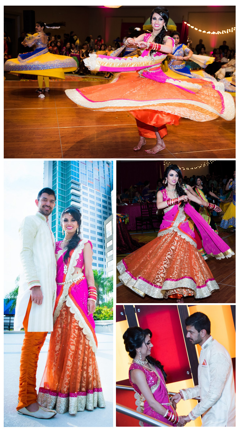 Garba night of Ritisha and Abhishek