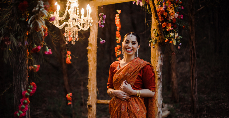 Traditional meets Modern Indian Bridal Session in Nashville, TN