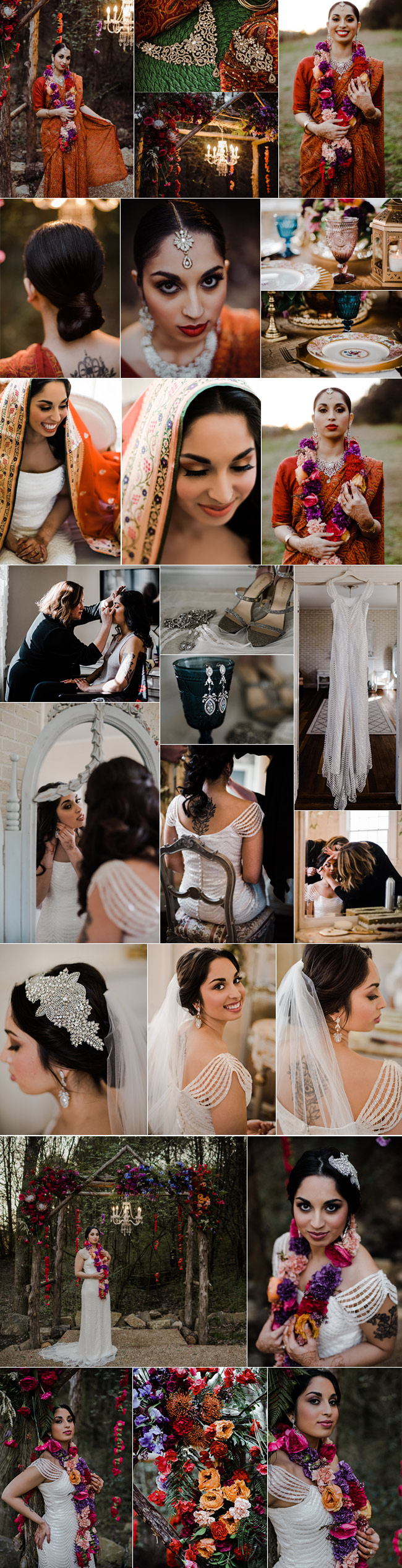 Traditional meets Modern Indian Bridal Session in Nashville, TN