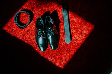 Indian Groom's Shoes, Tie and Belt Photography