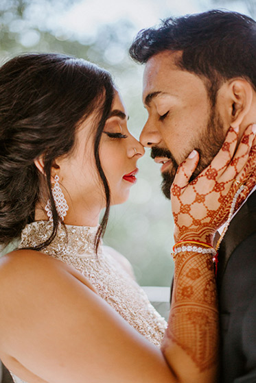 Romantic Indian Bride and Groom Capture