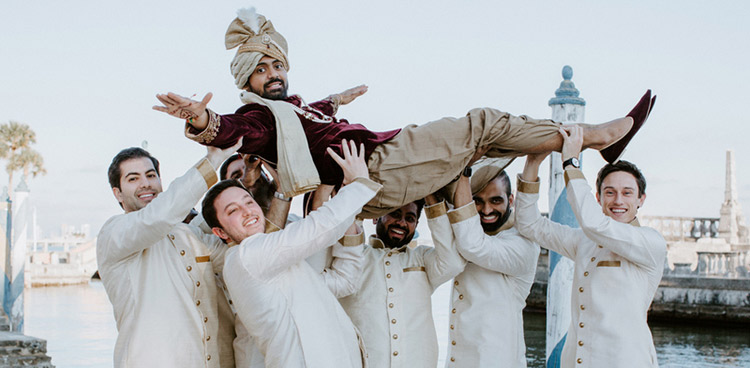 Funny Moment of Indian Groom with Groomsmen