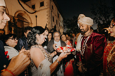 Welcoming Indian Groom for Wedding