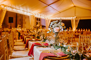 Indian Wedding Reception Table Floral Decoration