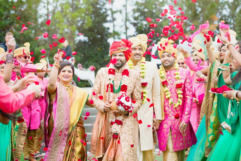 Welcoming Indian Groom Baraat