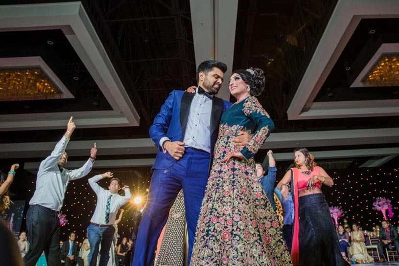 Indian Bride and Groom Dance Performance