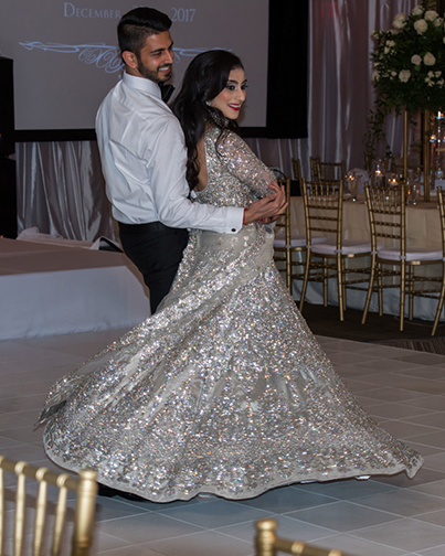 See the Indian Couple Dancing At their Reception Ceremony