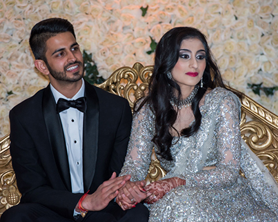 Dazzling Indian Couple Reception Capture