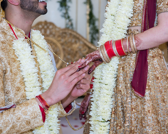 Ring Ceremony During Indian Wedding Ceremony Capture