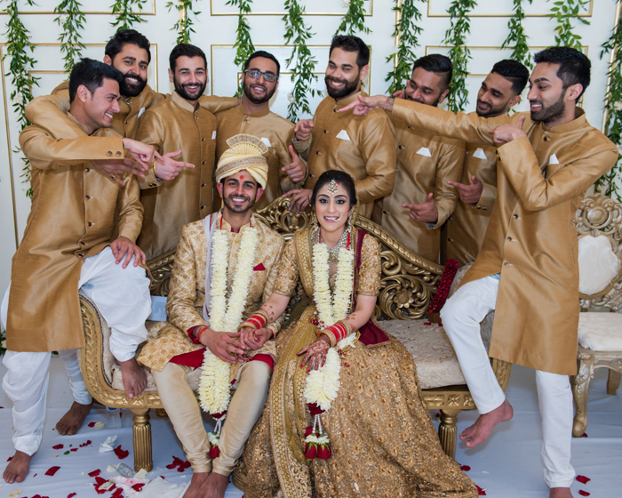 Newly Weds Couple's Funny Moment with Groomsmen 