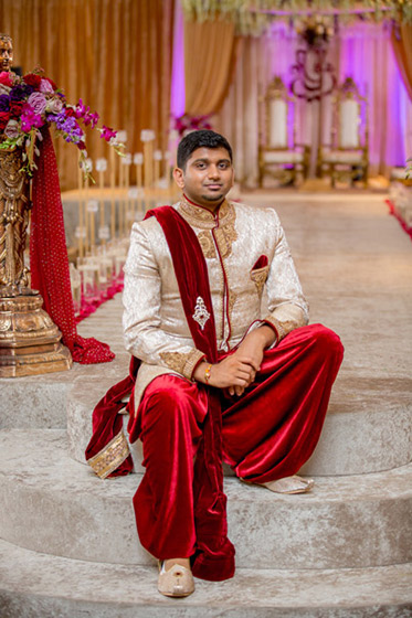 Indian Groom in Wedding Outfit