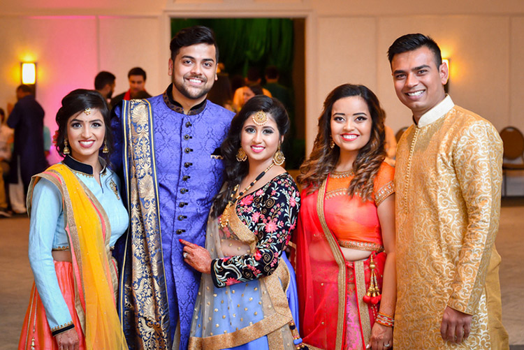 Indian Bride and Groom Photography with Cousins