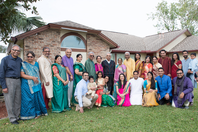 Pre-Wedding Photoshoot of Indian Bride and Groom with their family