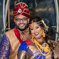 Ravishing Indian Couple Dancing at their Reception Ceremony