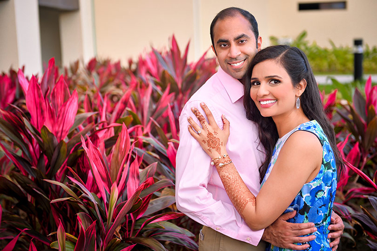 Indian Bride and Groom Ready For Pre Wedding Ceremony Haldi