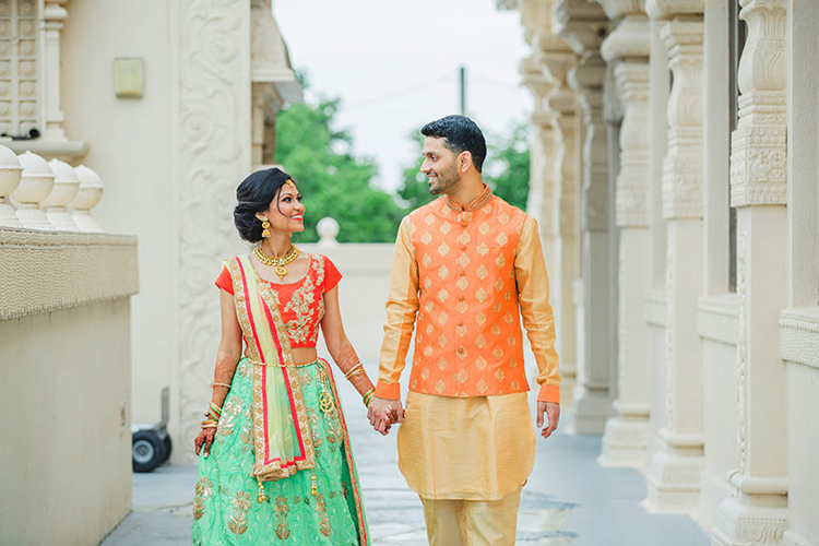 Heartwarming Indian Bride and Groom First Look
