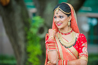 Indian Bride Outdoor Photo Shoot