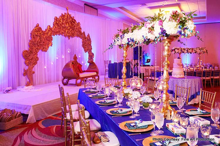 Colorful Venue Decor at Indian Wedding