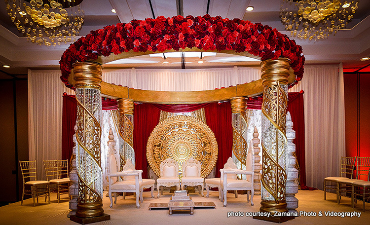 Beautiful Mandap decoration by Nirali Decor 609-703-5879