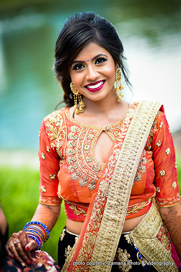 Indian Bride ready for Sangeet Ceremony