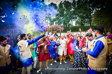 Indian Groom Baraat Procession