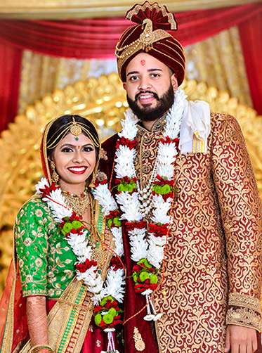 Indian Bride and Groom Potrait Capture