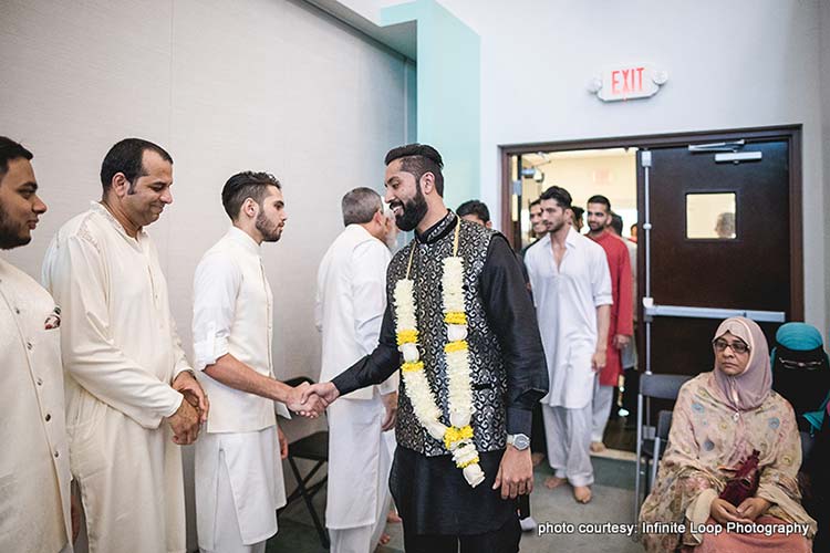 Indian Groom Greeting the Guests