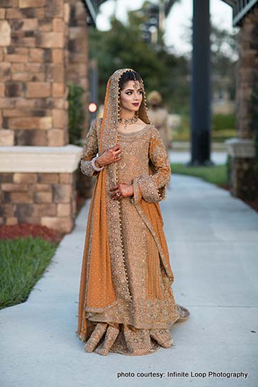 Indian Bride Wearing the Wedding Lengha