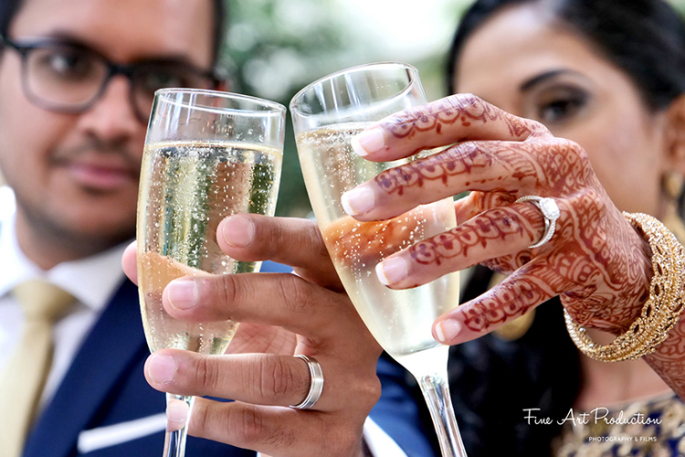 A toast for their Wedding