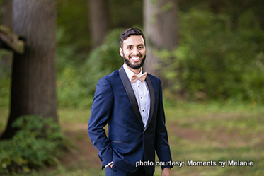 Handsome Groom posing for the picture