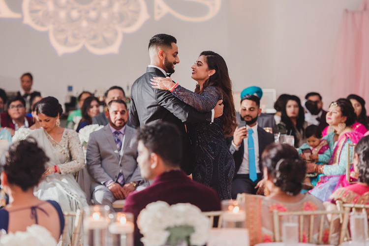 Indian Bride and Groom Doing Couple Dance