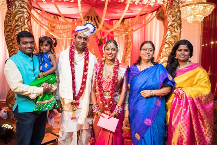 Indian Bride and Groom With Their Guest Capture