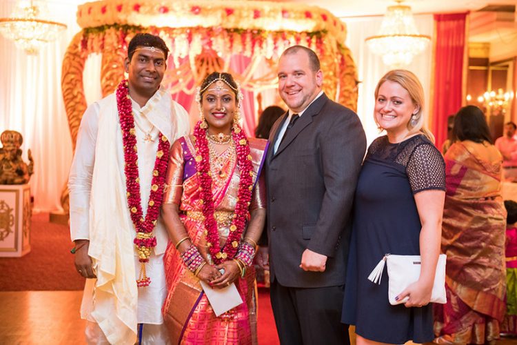 Indian Bride and Groom in Wedding Attire