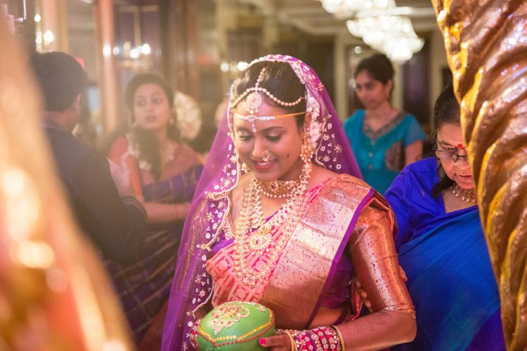 Indian Bride Coming at Mandap for wedding