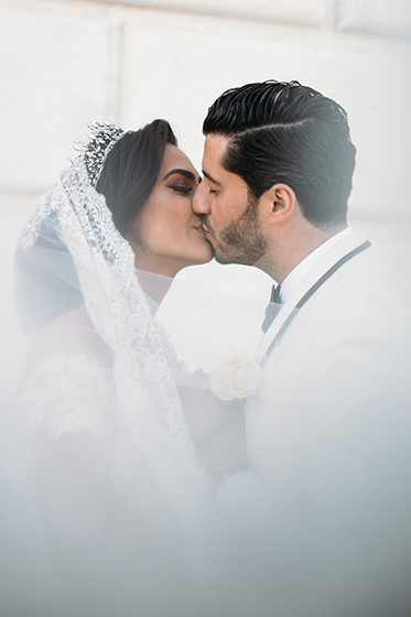 Indian Bride and Groom Kissing to EachOther