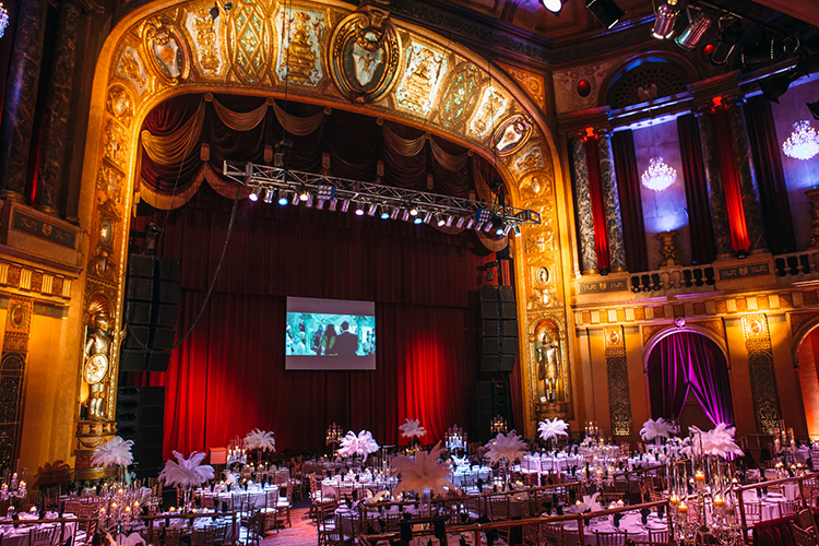 Reception Hall with Decorated Table