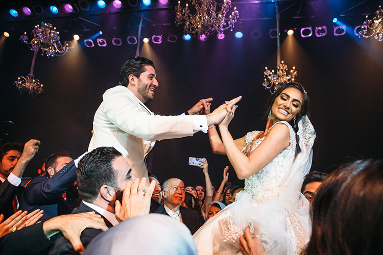 Indian Bride and Groom Doing Wedding Procession