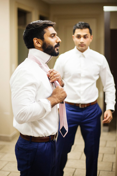 Indian Groom Getting Ready for Wedding