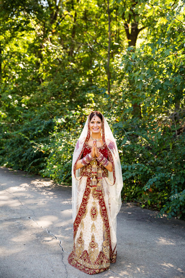 Indian Bride Possing for Photoshoot