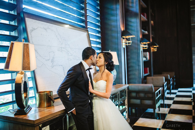 Indian Bride and Groom Kissing to Each Other