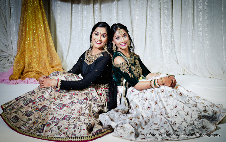 Bride Posing with her friend