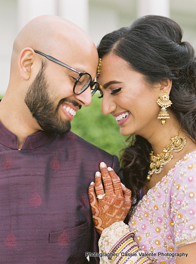 Indian Love birds posing for the photoshoot