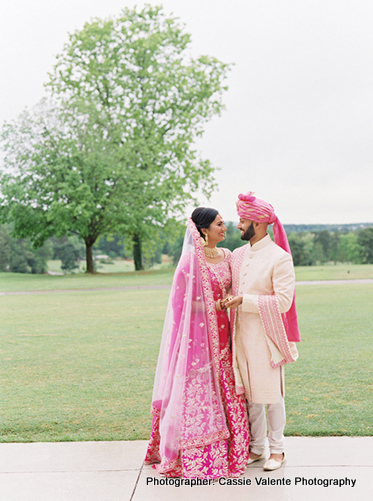 Indian Couple and guests having amazing time together