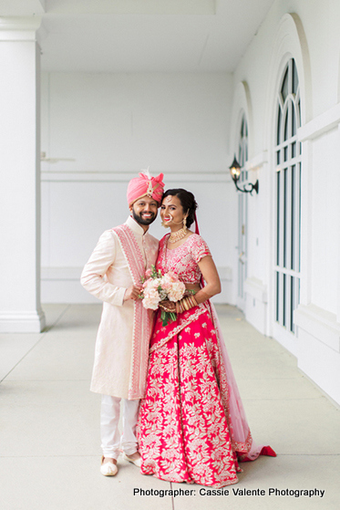 Indian Groom About to Dance with Bride to be